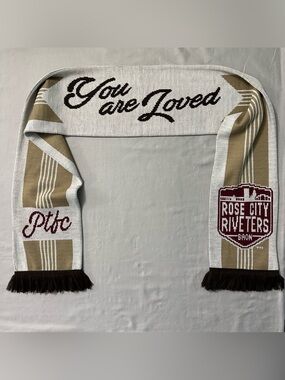 Portland Timbers Army Thorns Rose City Riveters Soccer Scarf You Are Loved